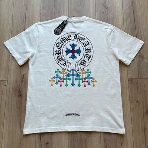 Large Chrome Hearts Relaxed Fit T-Shirt White Cotton